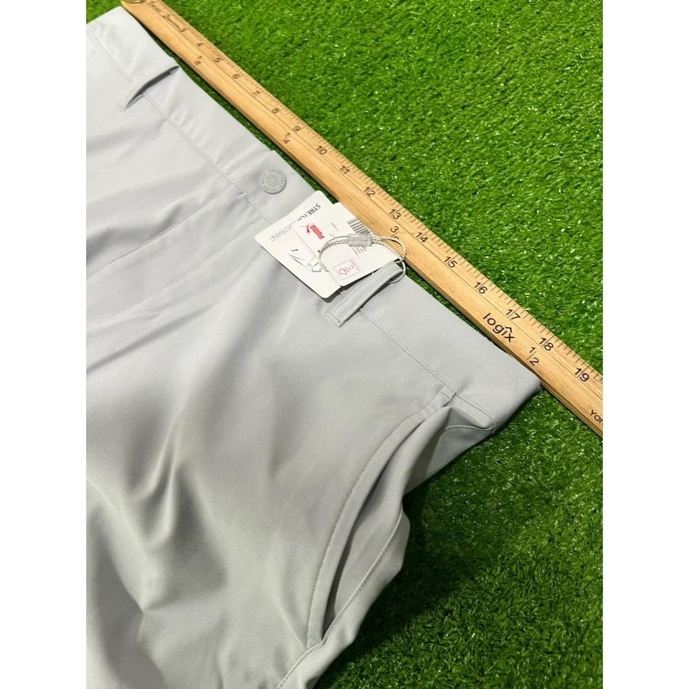 PUMA Performance Fit Golf pants 36 x34 Grey Preppy Puma Chinos UPF 50 NWT